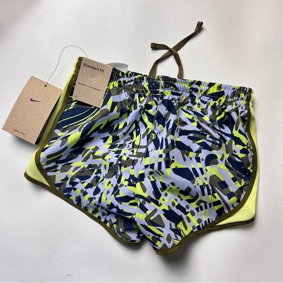 Nike Kids  Dri-Fit Running Training Logo Swoosh Athletic Sporty Shorts  Sz S - Picture 5 of 10